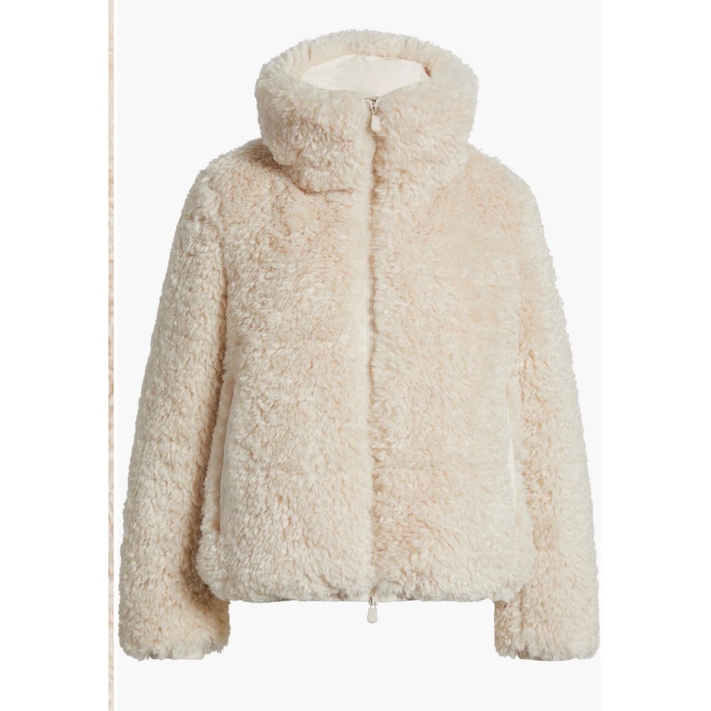 Save The Duck Kennie Water Repellent Faux Shearling Teddy Jacket Cream XL NWT